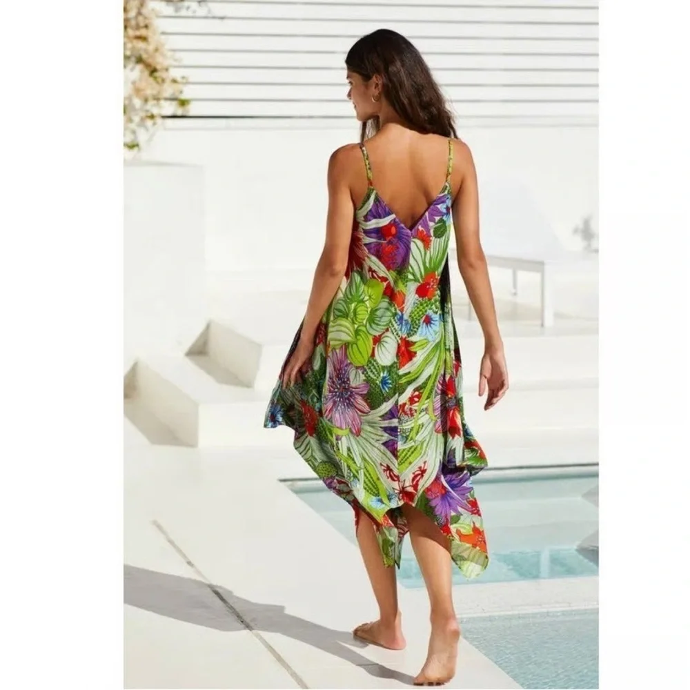 Anthropologie Flowy Mini Dress Coverup - Picture 4 of 7